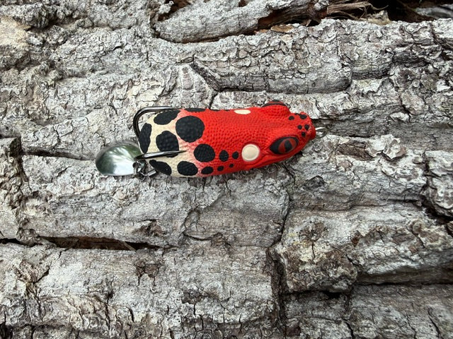 Red & White Leopard Frog 2 inch