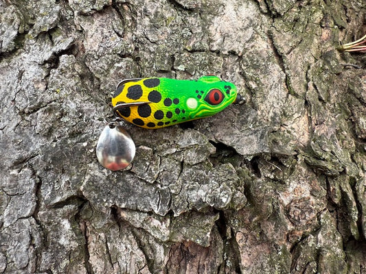 Green & Yellow Leopard Frog 2 inch