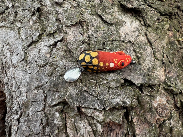 Red & Black Leopard Frog 2 inch
