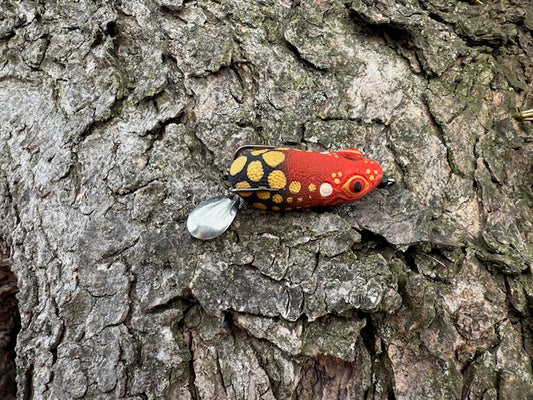 Red & Black Leopard Frog 2 inch